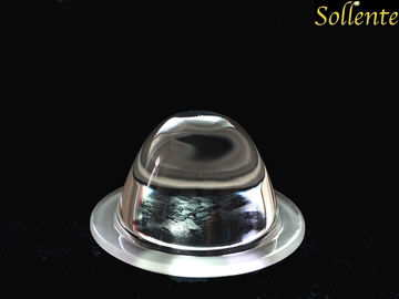 High Transmittance Glass LED Optical Lens With Metal Holder 45 Degree