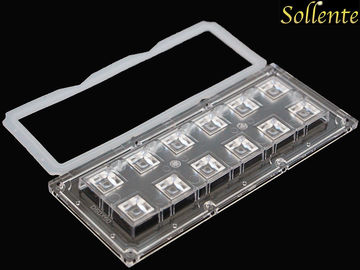 60 Degree 2x6 Led Array Lens For 12W Led Light Components