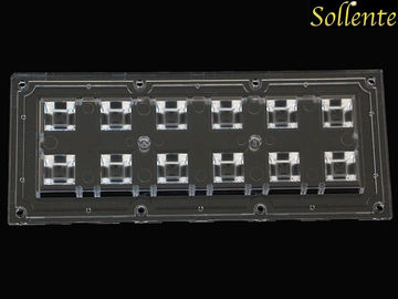 60 Degree 2x6 Led Array Lens For 12W Led Light Components